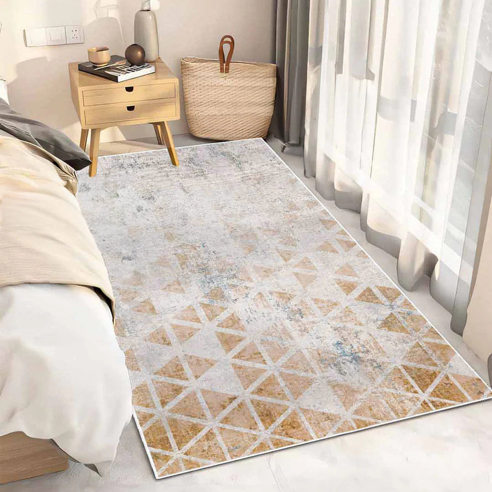 Braun-Beige gemusterter Läufer