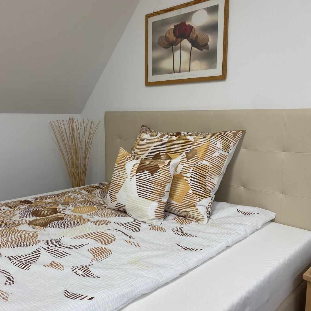 Crepe bed linen set of 3 - Earth colors