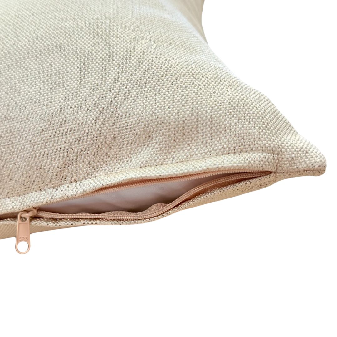 Díszpárna betéttel - Csendes ekrü luxus dekorpárna