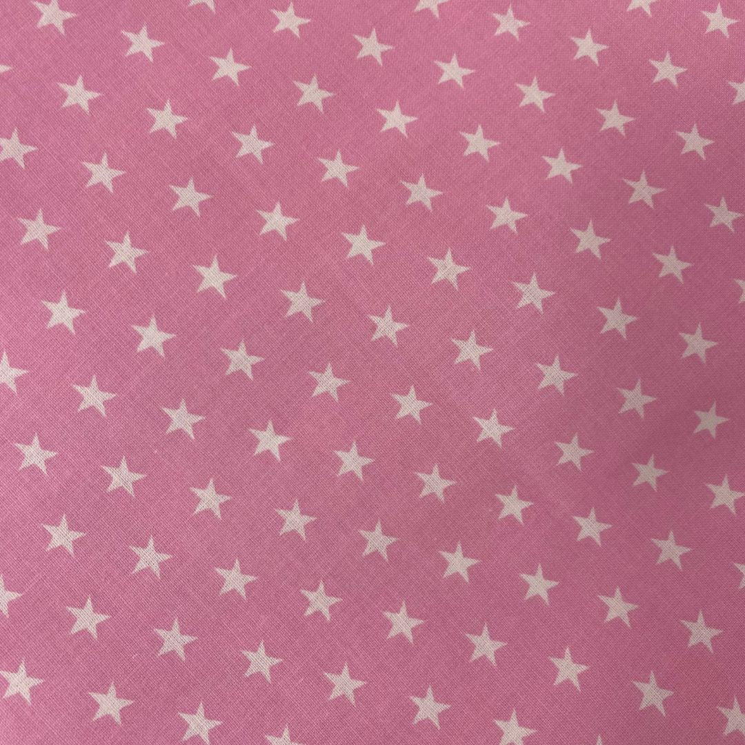 Ovis Bettwäsche-Set - Baumwolle 2-teilig - Rosa Sterne