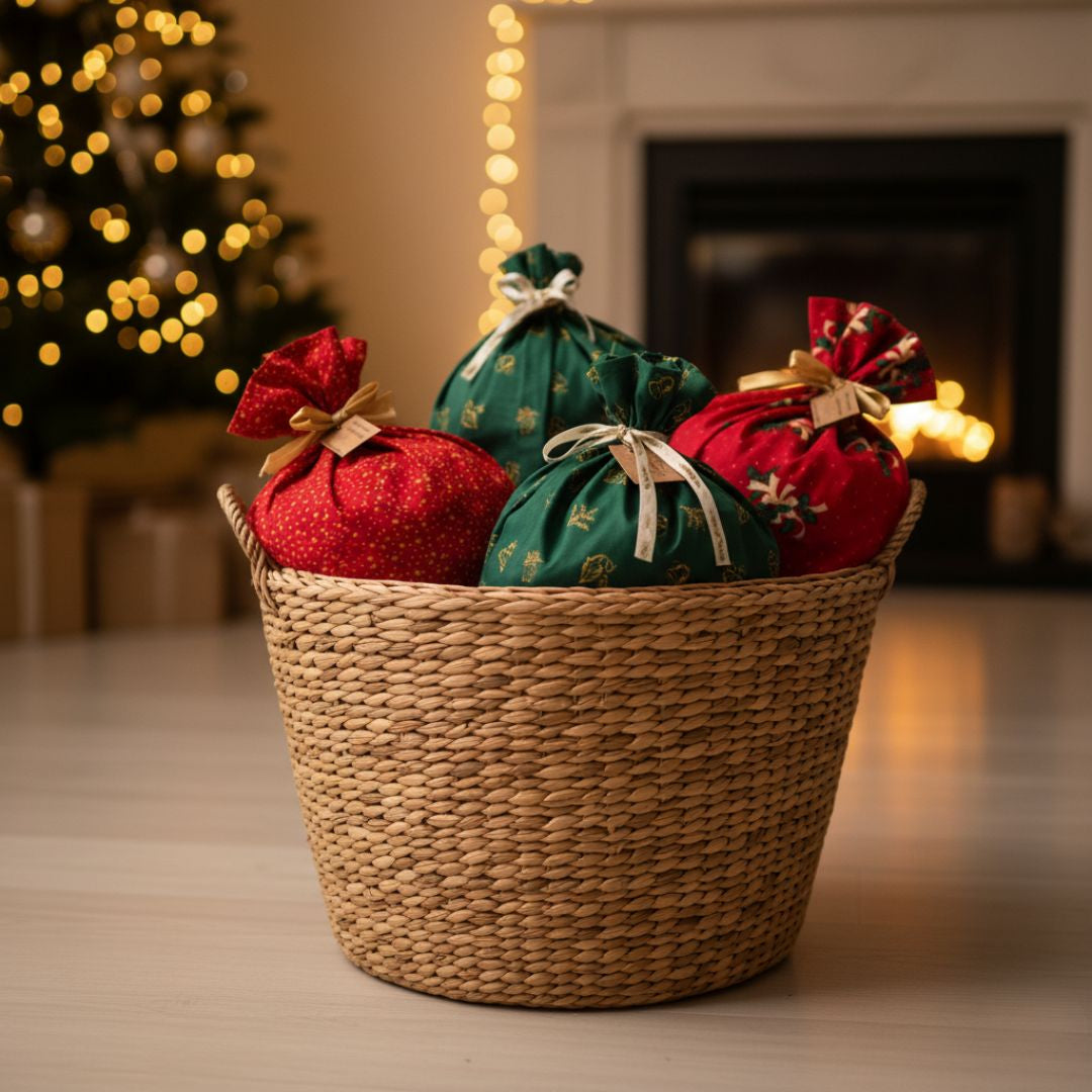 Kissen mit Reißverschluss und Einsatz in Rot mit Stern