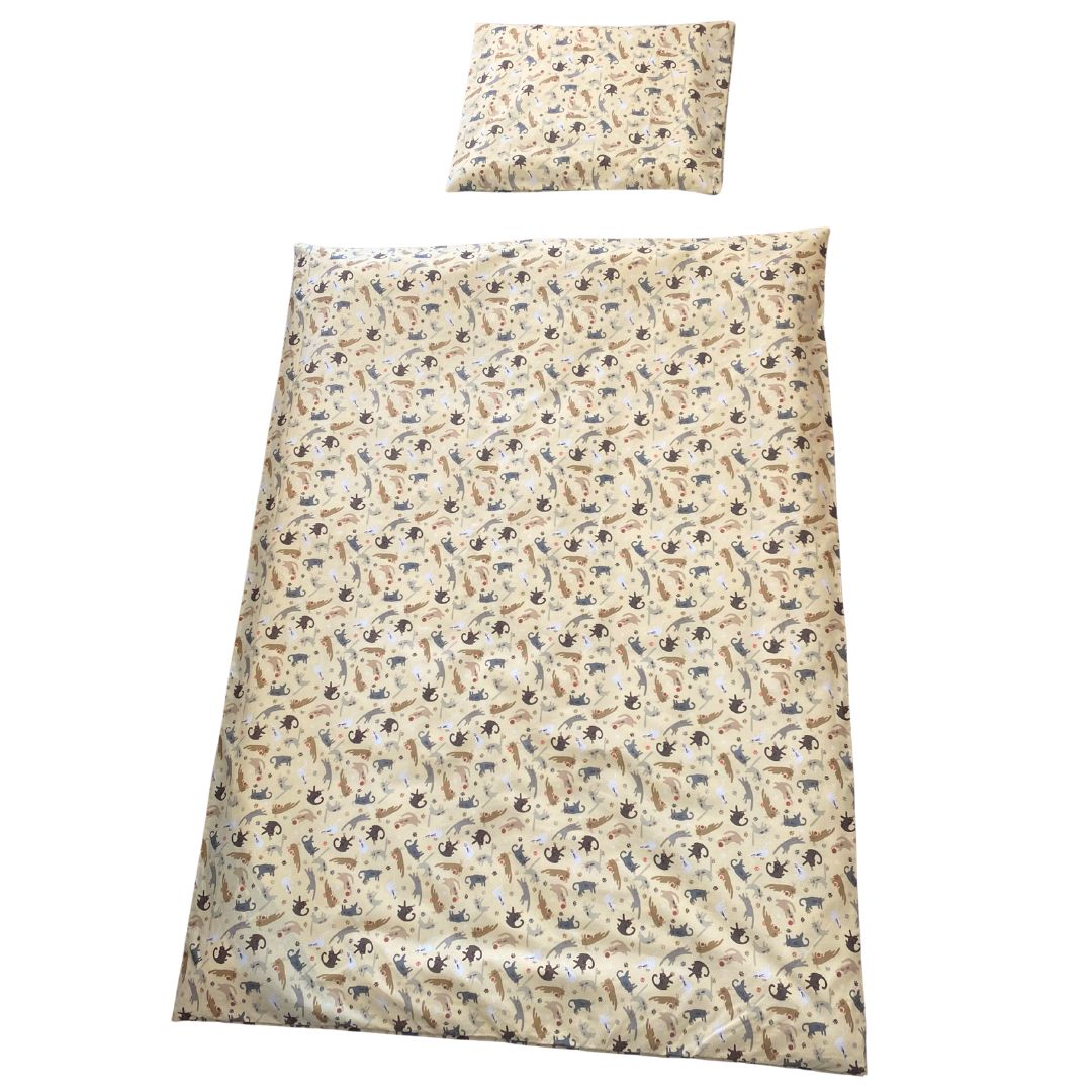 Ovis ágyneműhuzat - Pamut 2 db -os - Macskás
