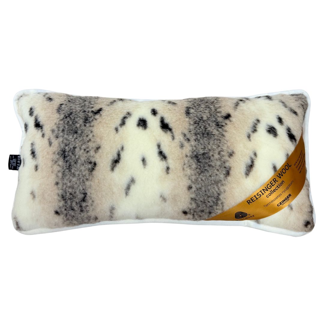 Woll-Eurokissen - Luchsmuster doppelseitig - 550 gr/m2 - 40x80 cm