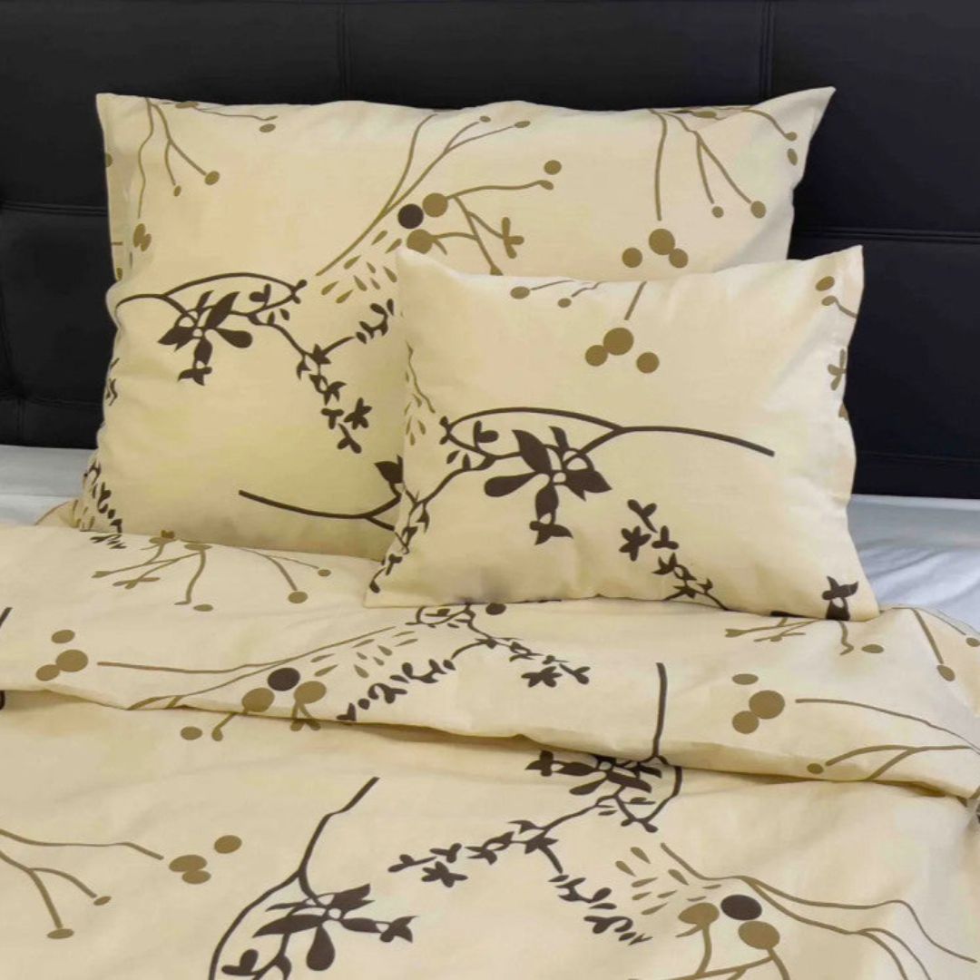 Cotton pillowcase - Brown/beige tree branch