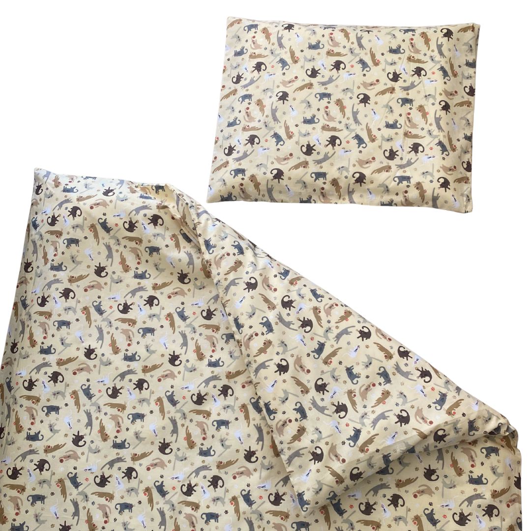 Ovis Bettwäscheset - Baumwolle 2-teilig - Katze