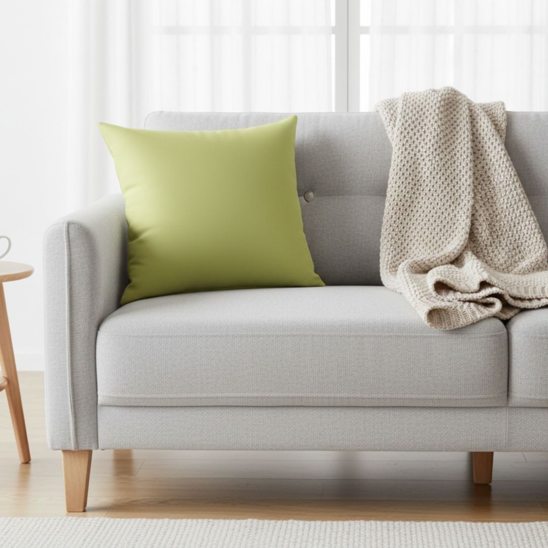 Dekokissen - 3-teiliges Kissenset, mit Einlage - mit Reißverschluss - BLACK OUT