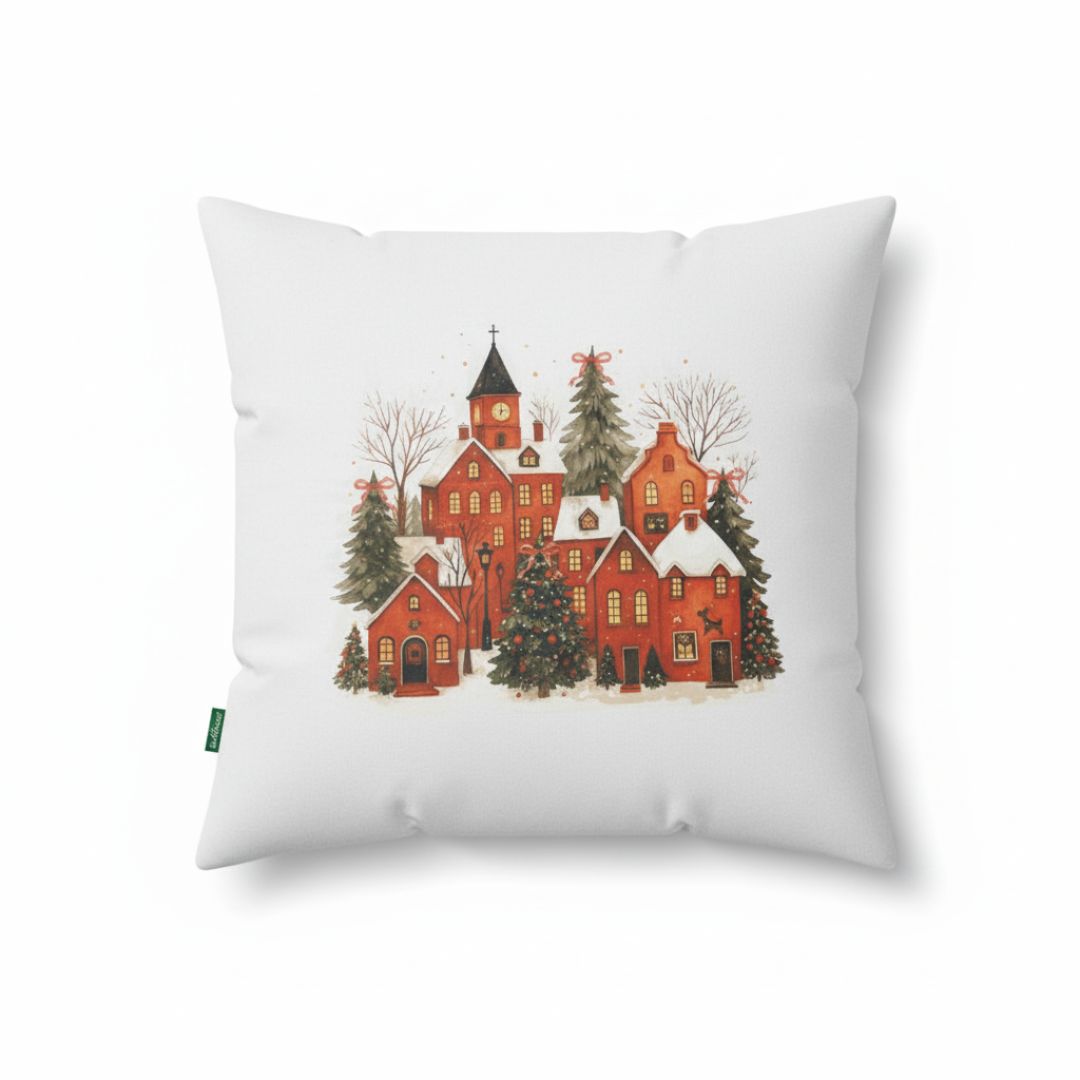 Red star zippered pillow with insert