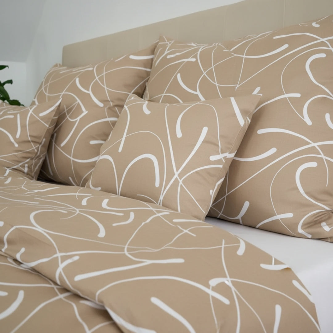 Baumwollbettwäscheset - Blaue Kreise