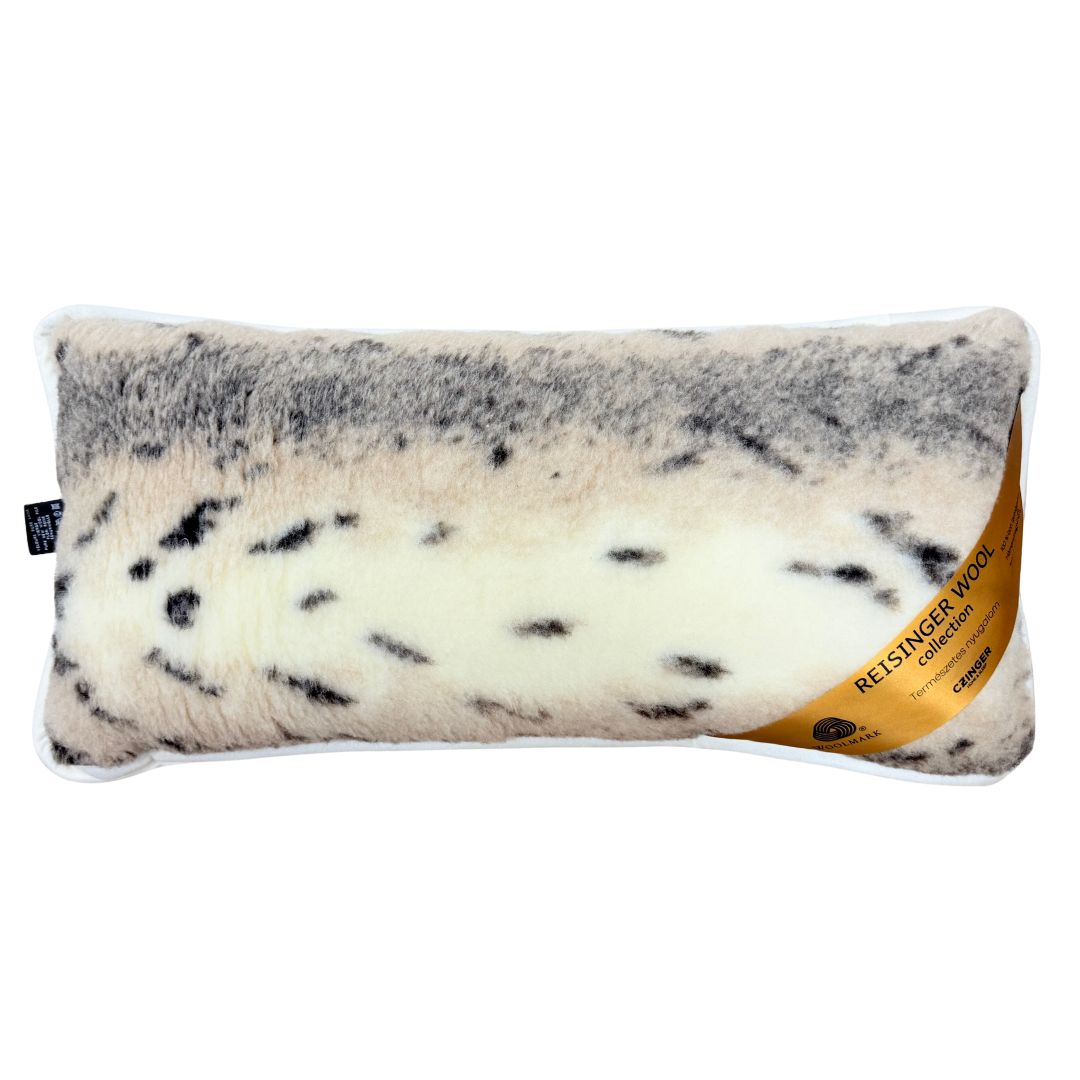 Wool Euro pillow - Lynx pattern double-sided - 550 gr/m2 - 40x80 cm