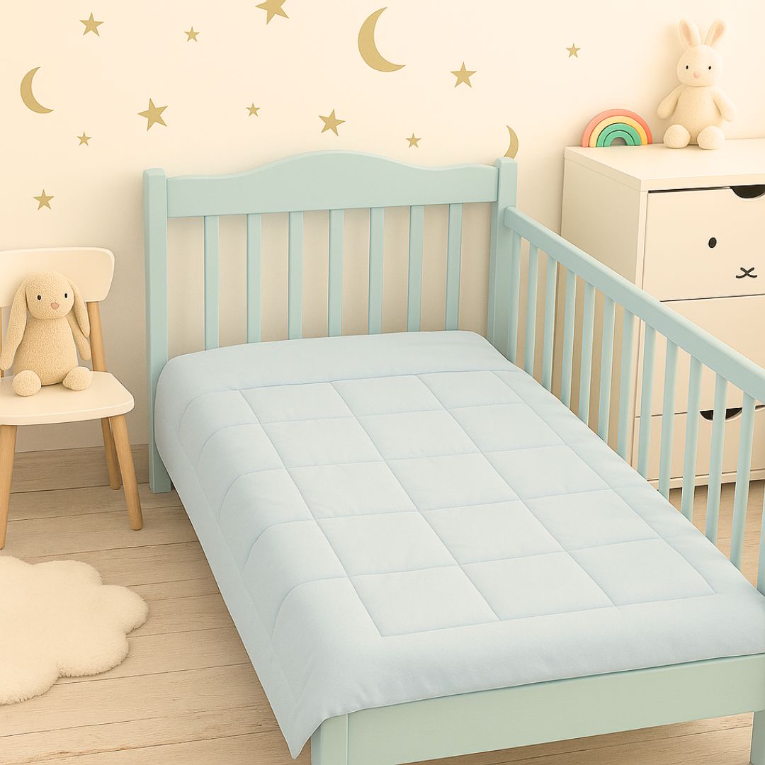 Allergy "STOP" - children's bedding set (duvet + small pillow) 2 pieces - with hem band