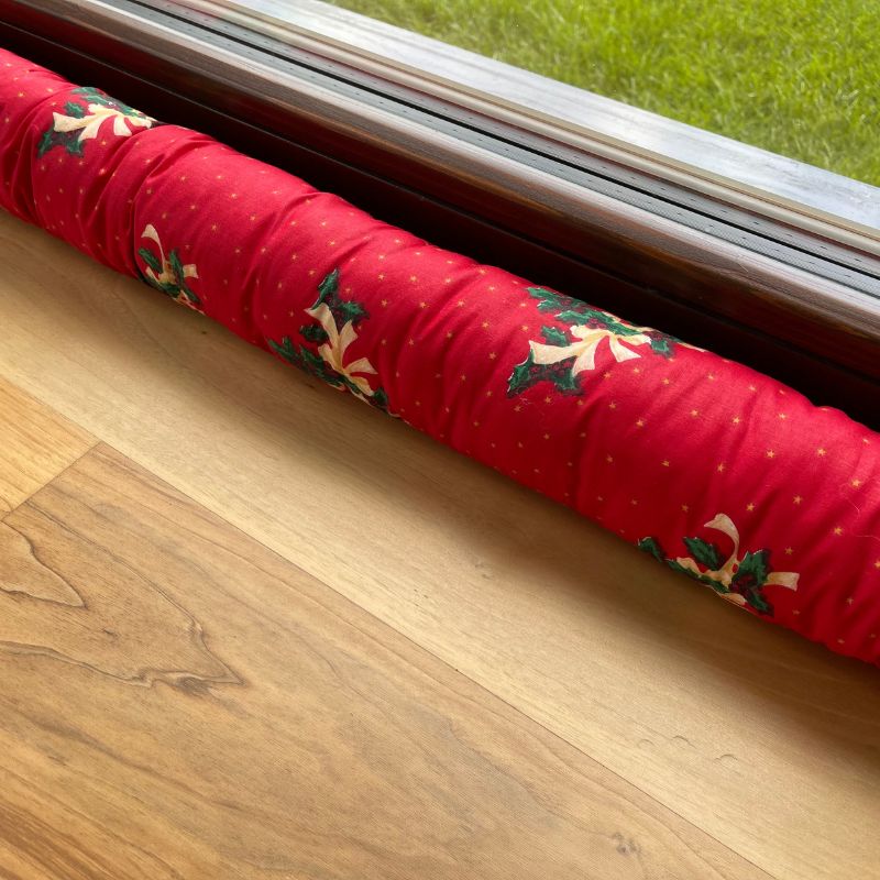 Christmas draft stopper - bell pattern