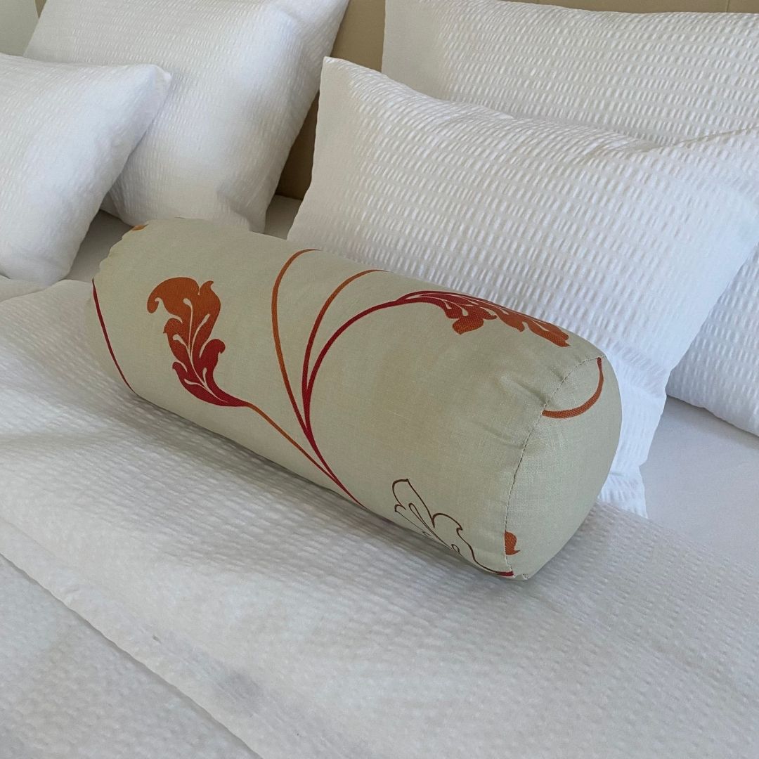 Beige verzweigtes Zylinderkissen