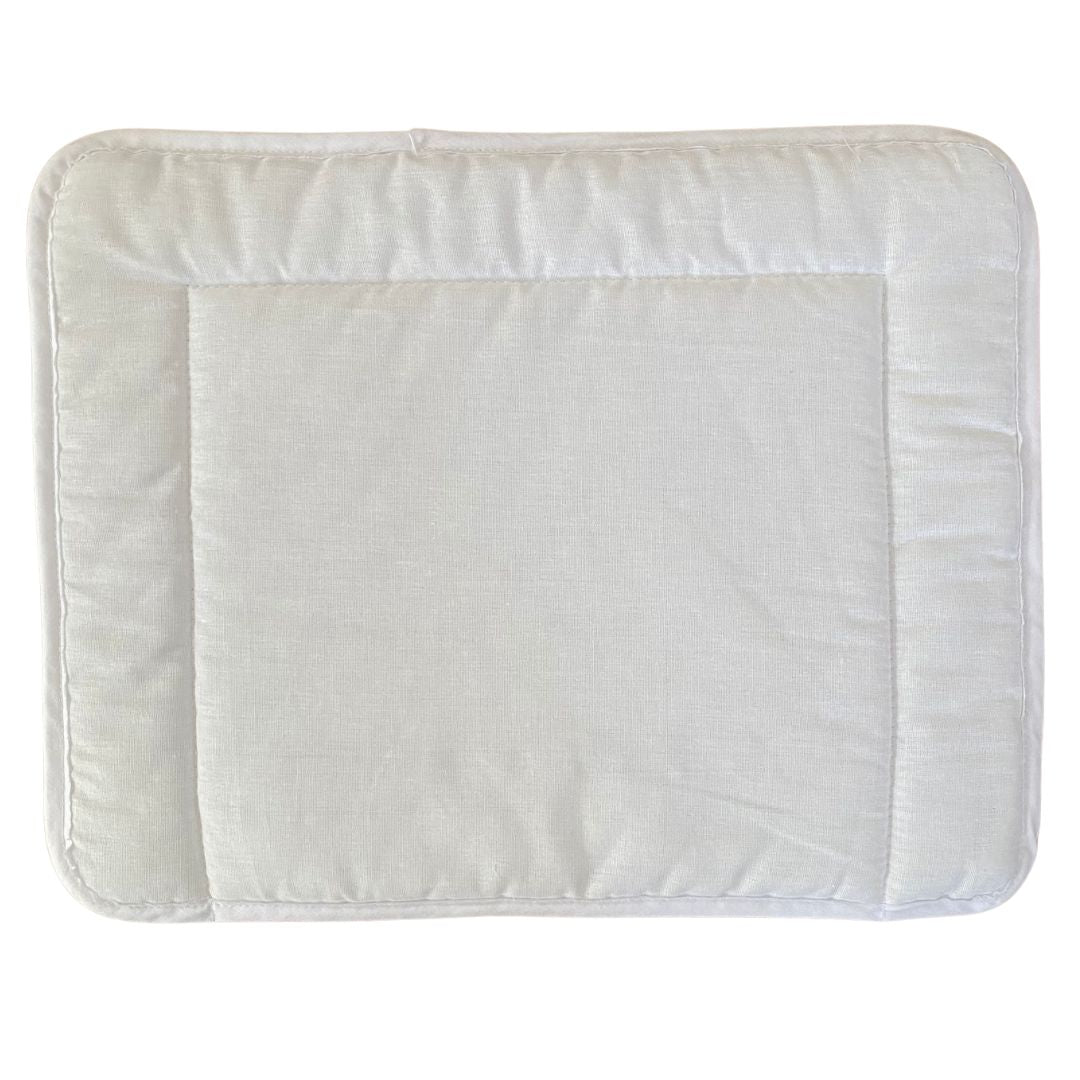 Allergia "STOP" lapos gyerekpárna - fehér steppelt