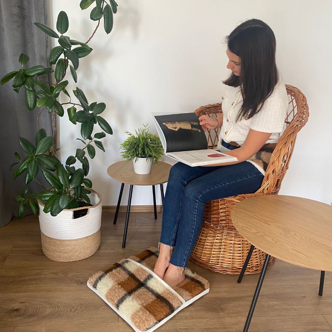 Wool leg warmers - 42x42 cm - large