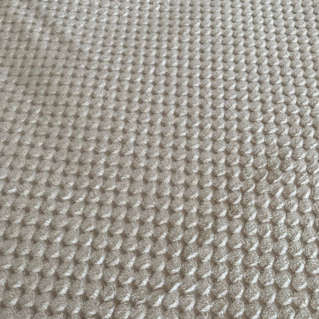Beige polka dot bedspread