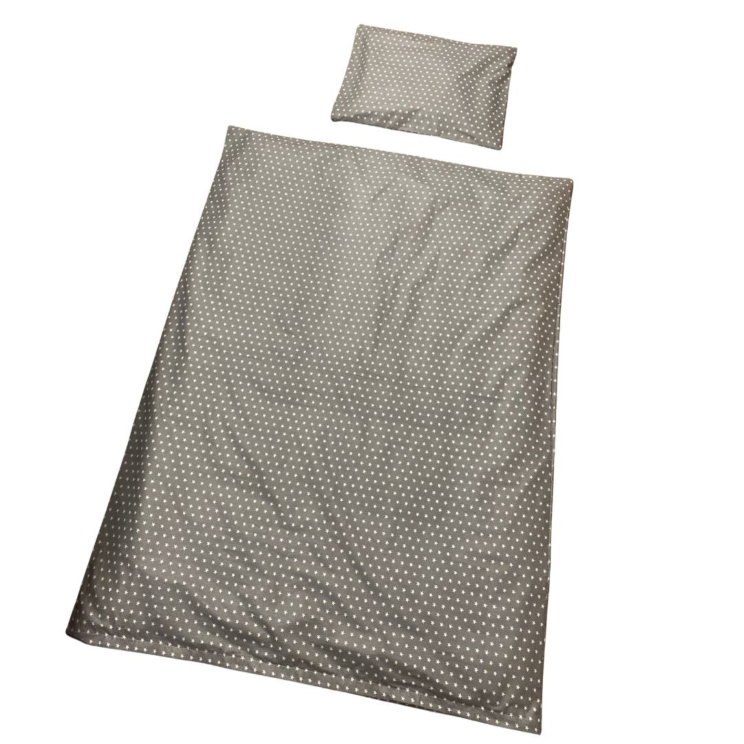 Ovis ágyneműhuzat - Pamut 2 db -os - Szürke csillagos