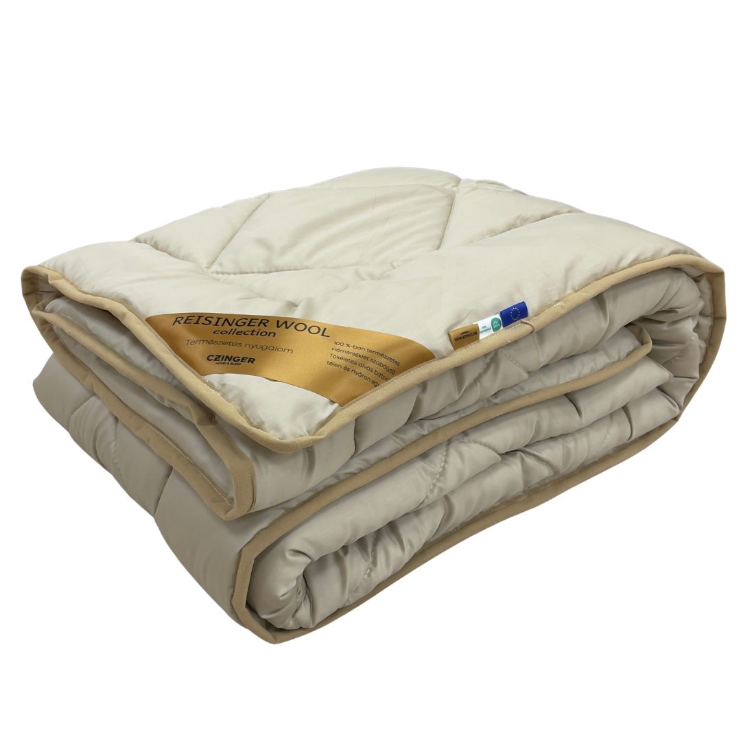 Weiß - Woll-4-Jahreszeiten-Bettdecke - 140x200 cm