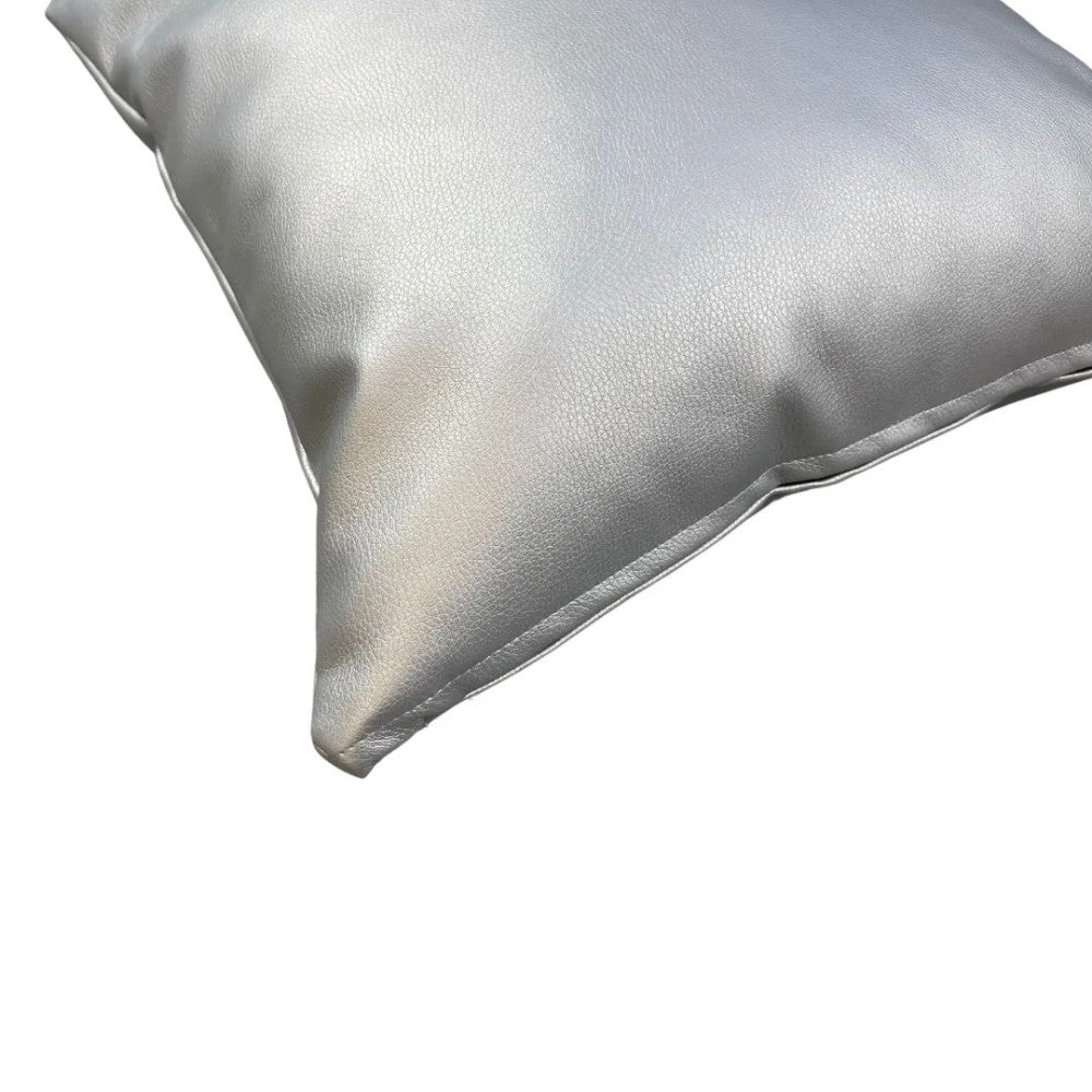 Decorative pillow, with insert - zippered - Silver