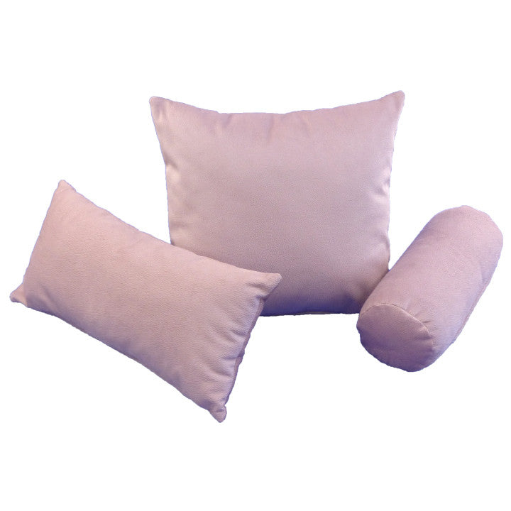 Decorative cushion (with insert) 40x15 cm diameter (powder pink)