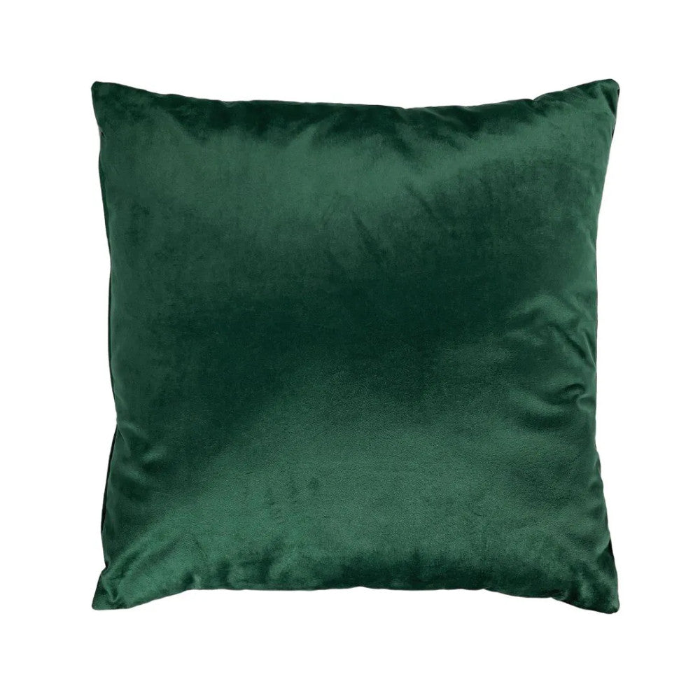 Mohazöld bársony díszpárna - betéttel - 2 db szett - 45x45 cm