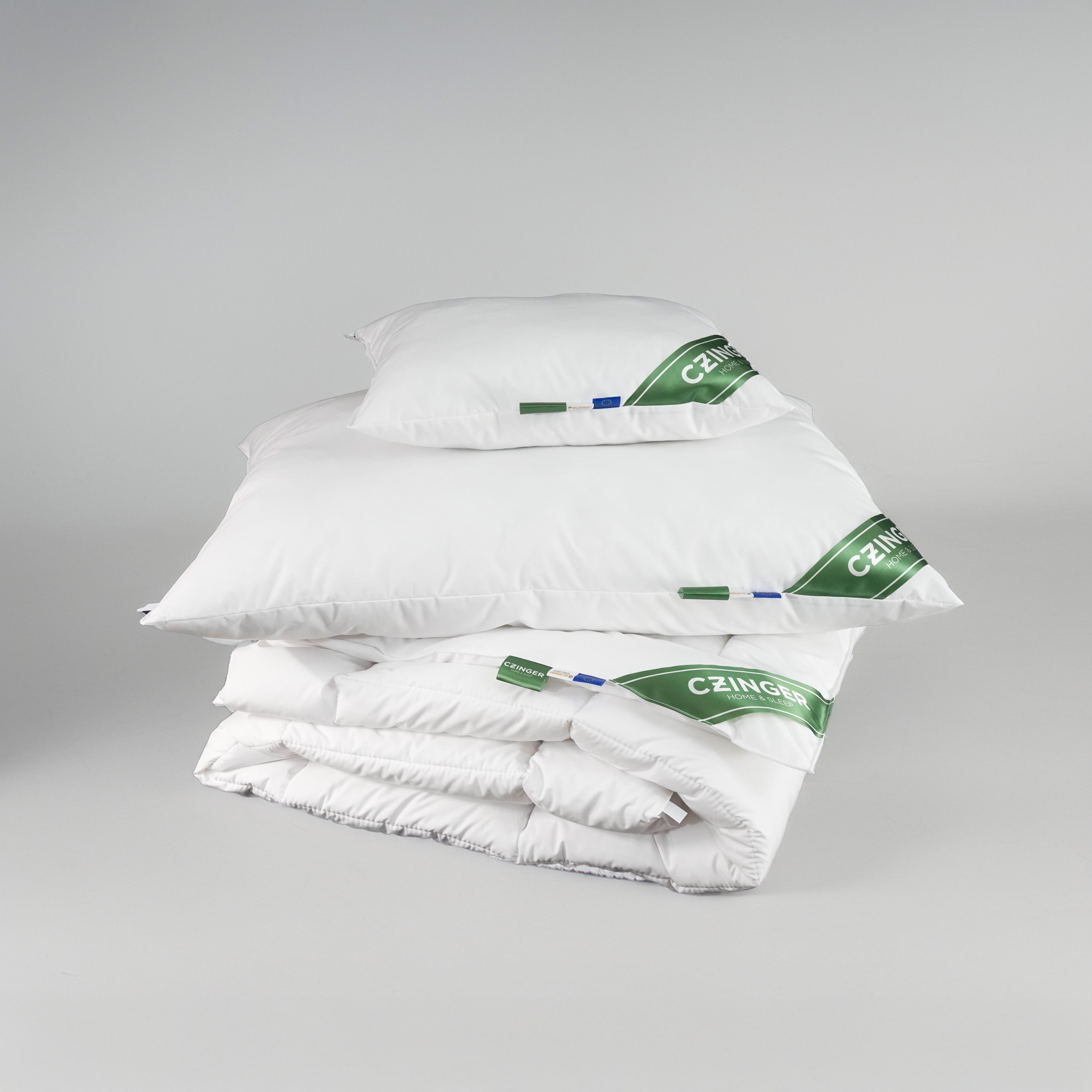 Family - Anti-allergic bedding set 3 pcs - duvet, large pillow, small pillow - SUMMER