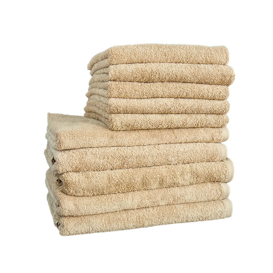 Hotel frottír törölköző - 450 gr/m2 - Bézs - csomagos