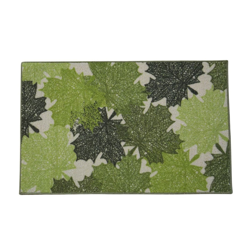 Doormat - Leaf pattern - Green