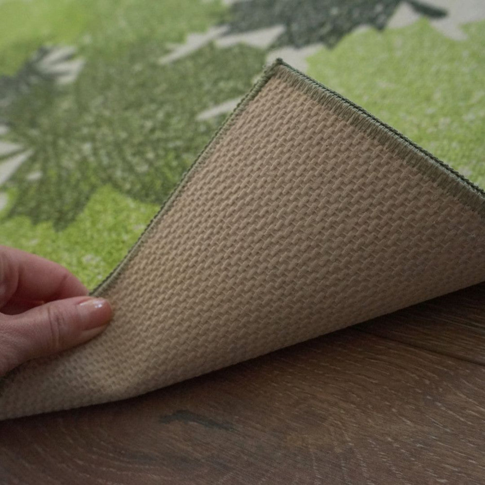 Doormat - Leaf pattern - Green