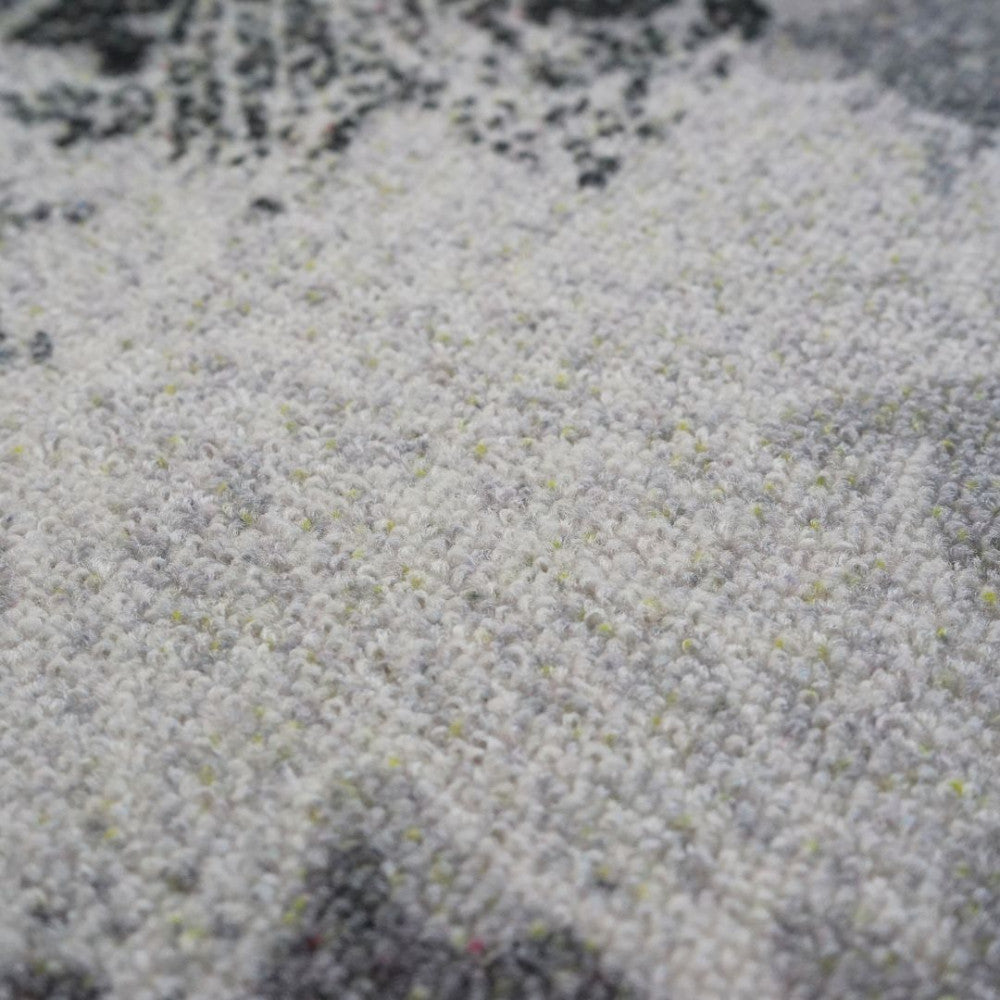 Belépő lábtörlő - Levél mintás - Szürke