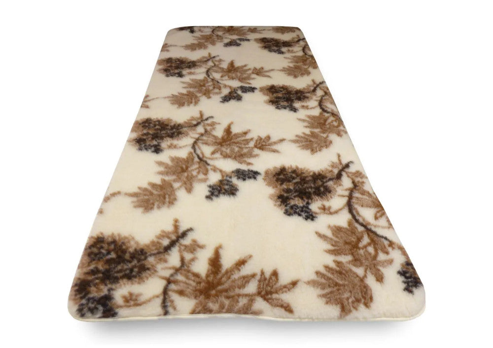 Wool underblanket (waist blanket) patterned double-sided - 520 gr/m2-90x200 cm