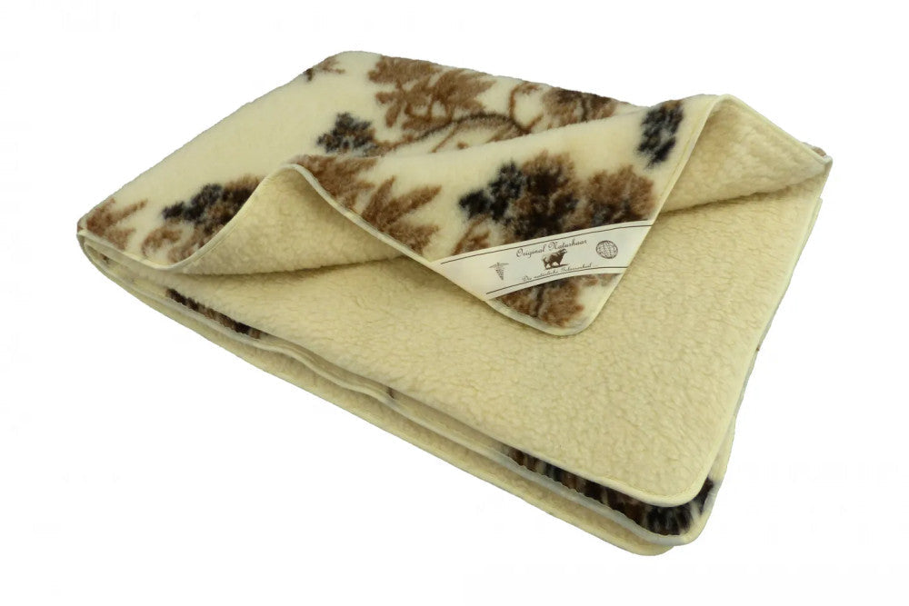Wool blanket patterned double-sided - 520 gr/m2