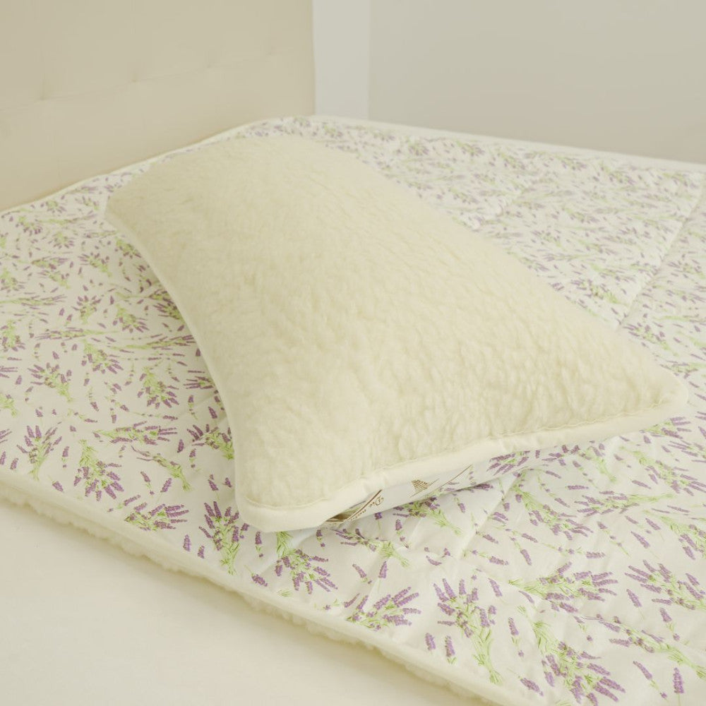 Sommerset aus Wolle und Baumwolle (2-teilig) - Lavendel