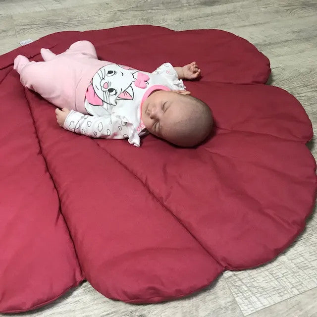 Muschel-Kinderspielmatte und -decke - Himbeere