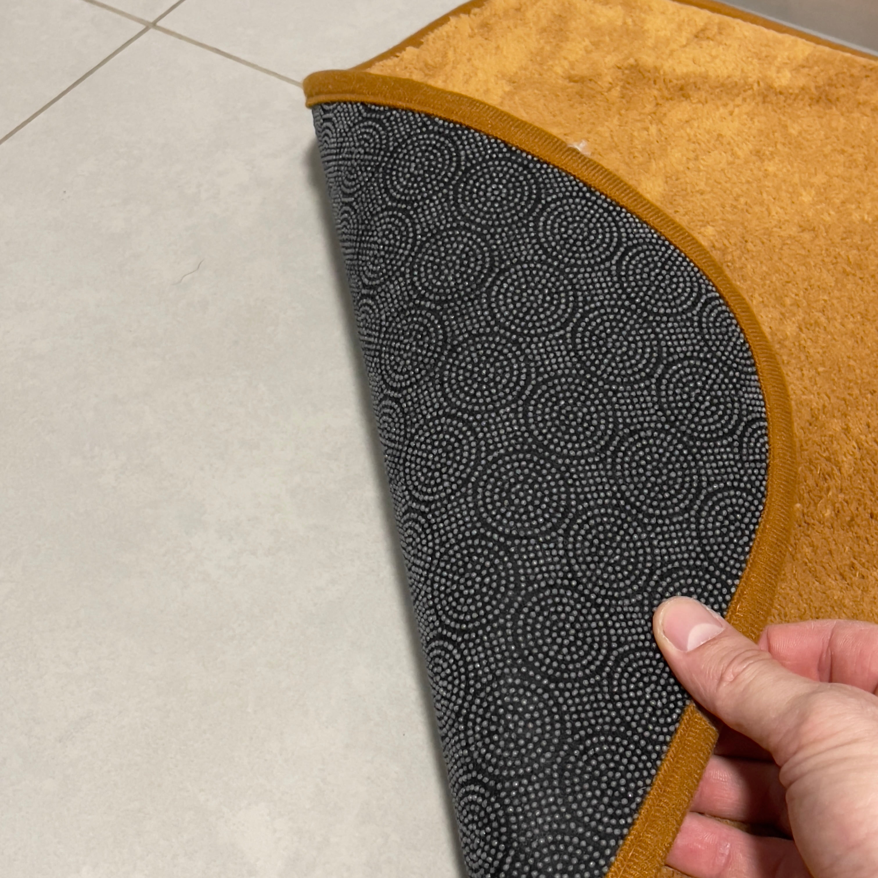 Brown bathroom rug set - 2 pieces - 50x80, 40x50 cm