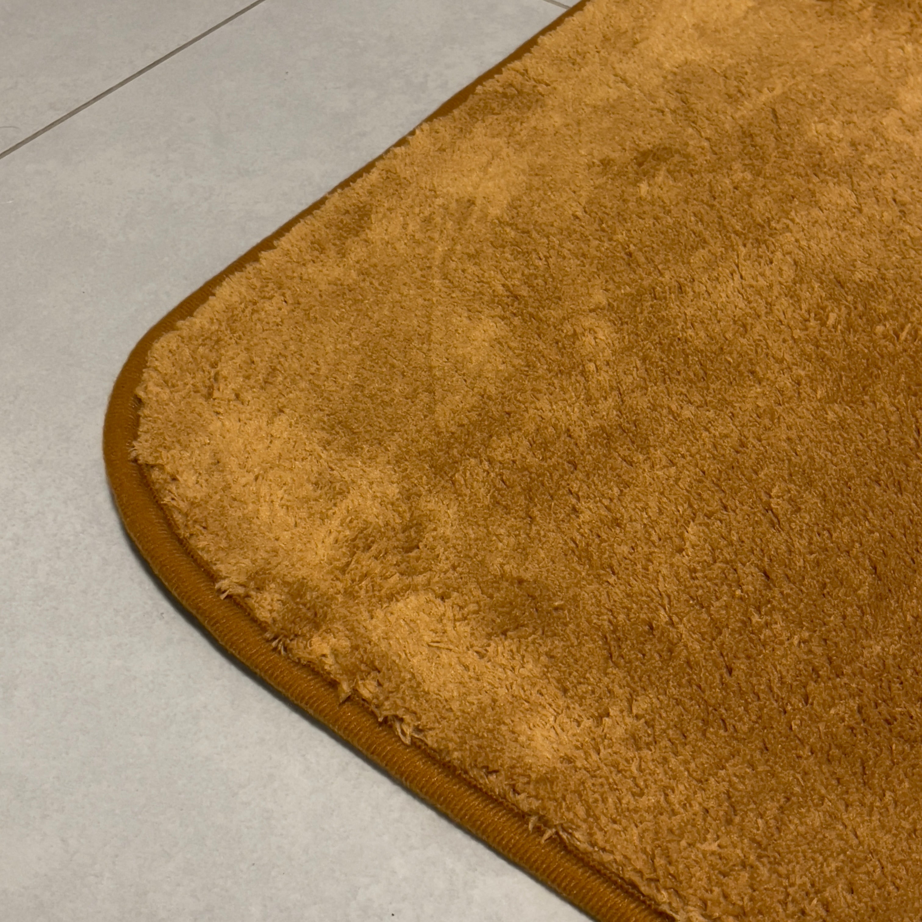 Brown bathroom rug set - 2 pieces - 50x80, 40x50 cm