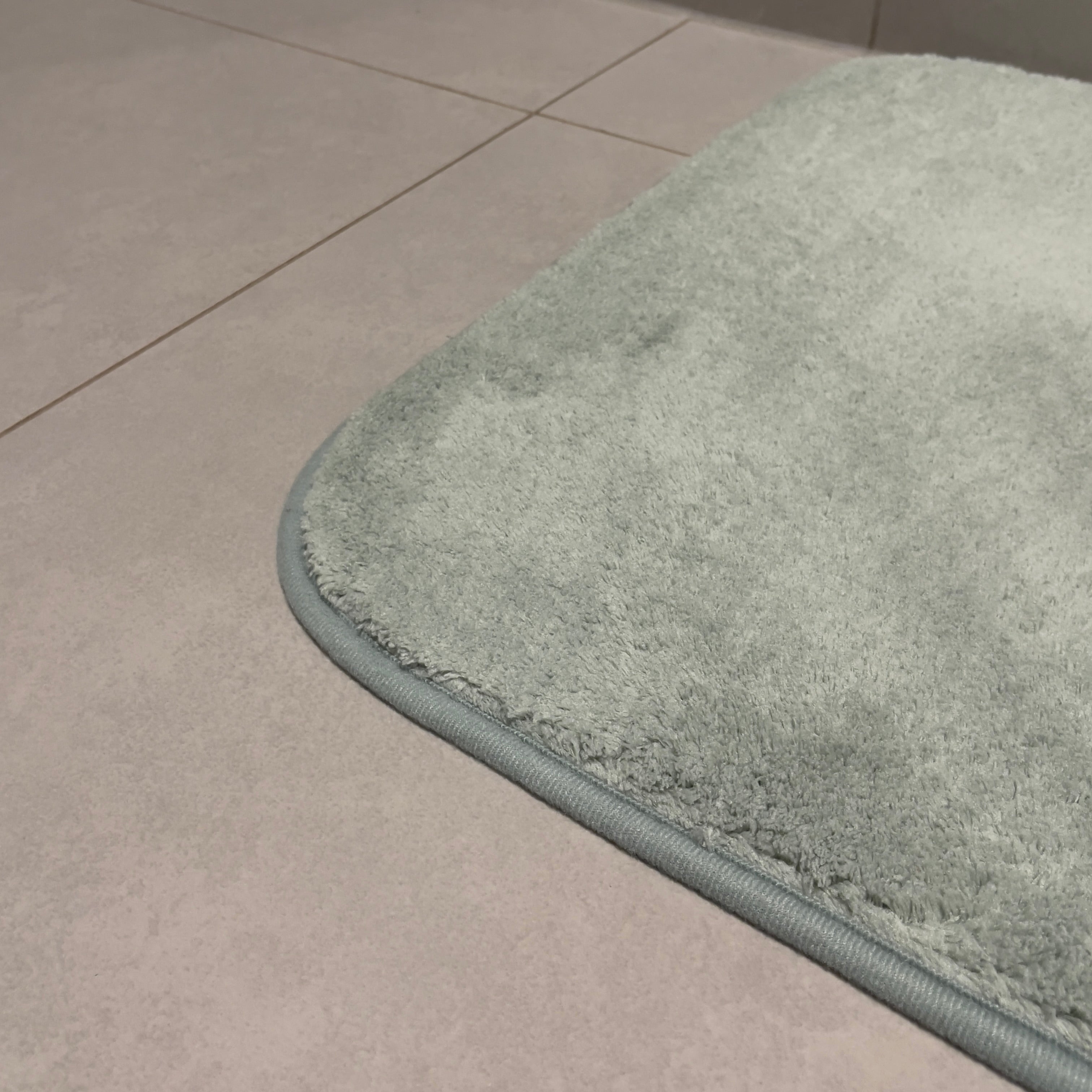 Mint bathroom rug set - 2 pieces - 50x80, 40x50 cm