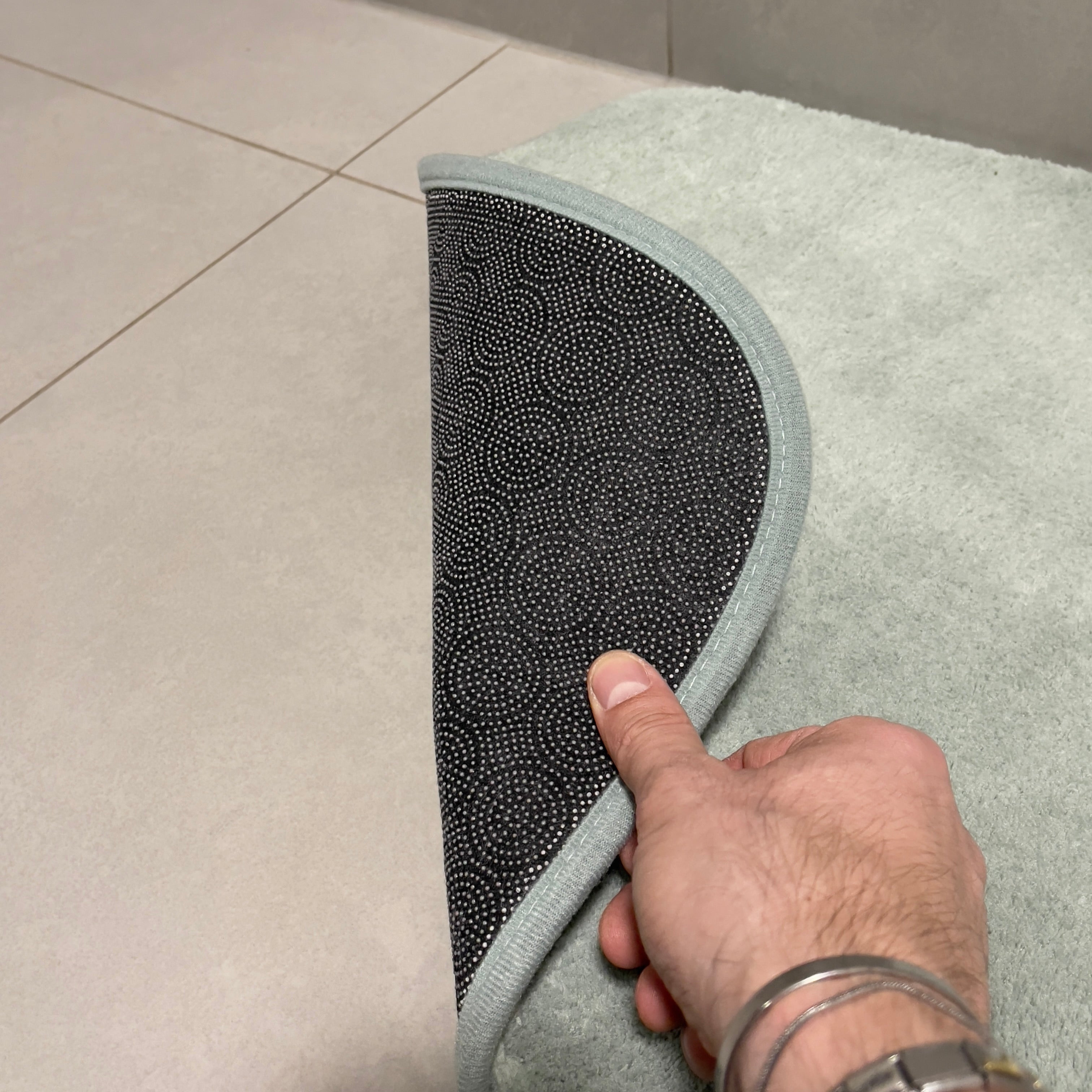 Mint bathroom rug set - 2 pieces - 50x80, 40x50 cm