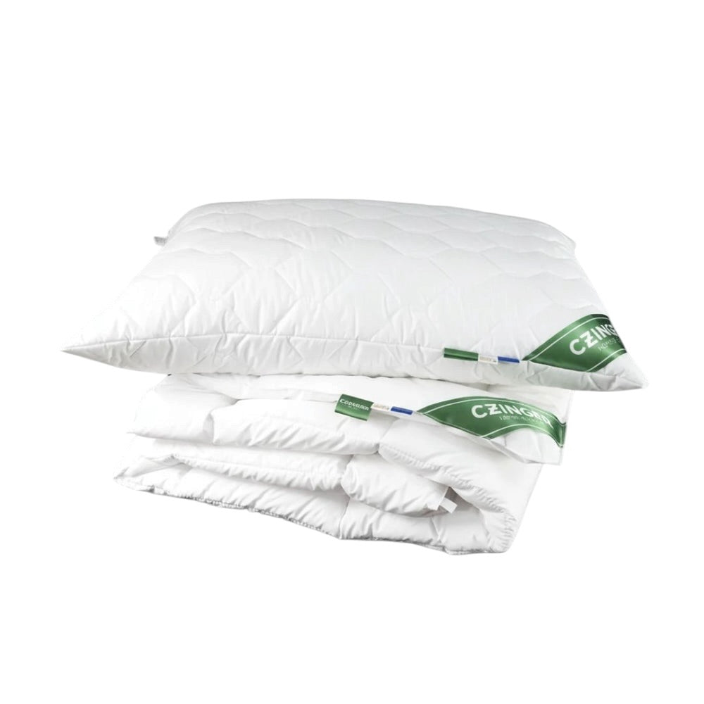 Family Extra - Anti-allergic quilted set of 3 pieces - 4 seasons - duvet, large pillow, small pillow - packaged