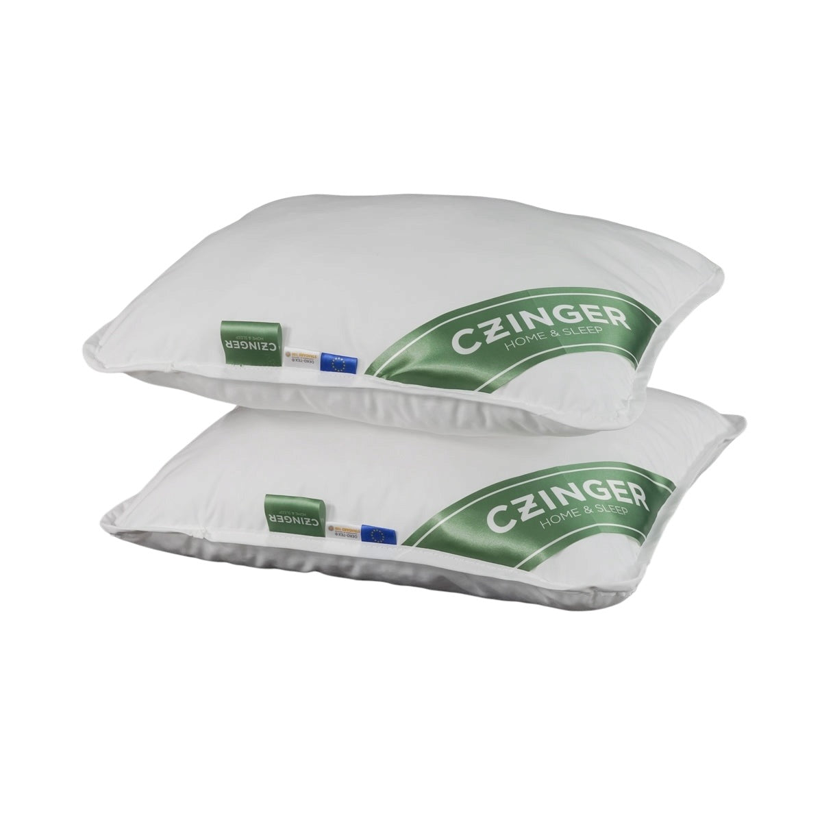 Allergie "STOP" Antiallergisch 2 kleine Kissen - Bezug 100% Baumwolle mit Einfassband