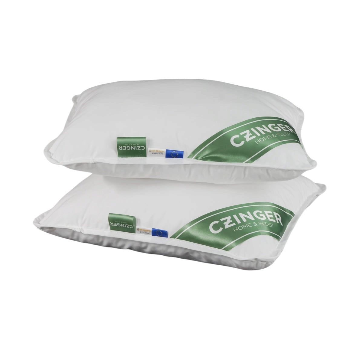 Allergie "STOP" Antiallergisch 2 kleine Kissen - Bezug 100% Baumwolle mit Einfassband