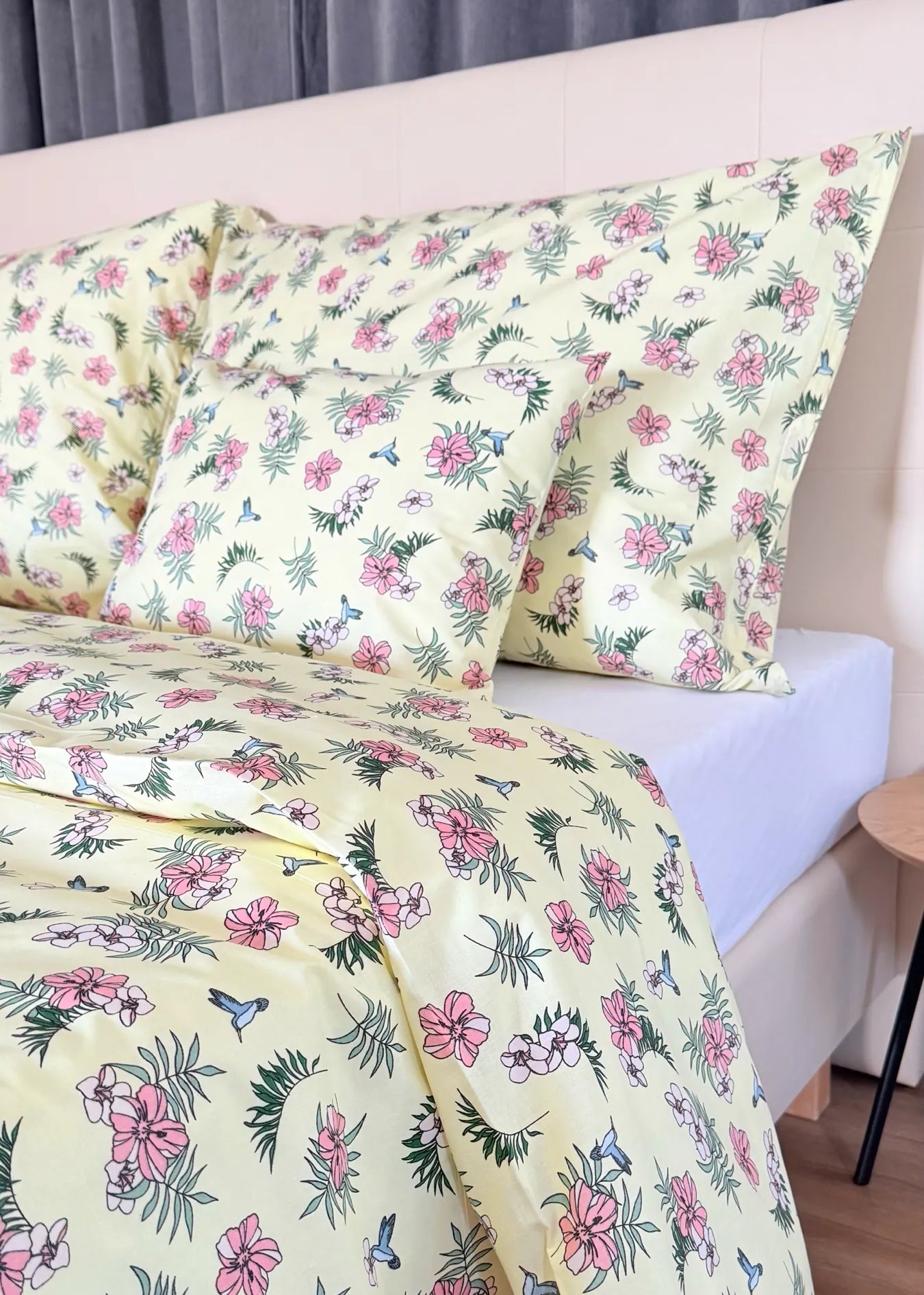 Baumwollbettwäscheset - Blaue Kreise