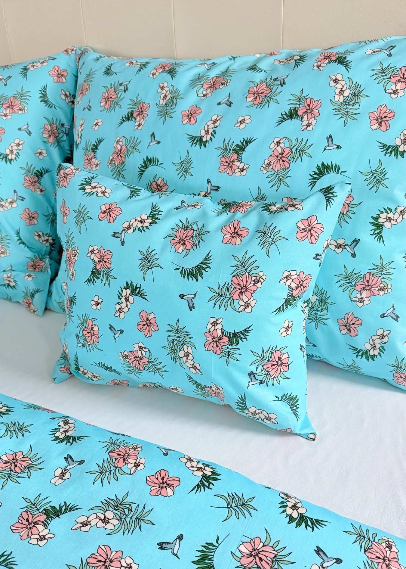 Baumwollbettwäscheset - Blaue Kreise