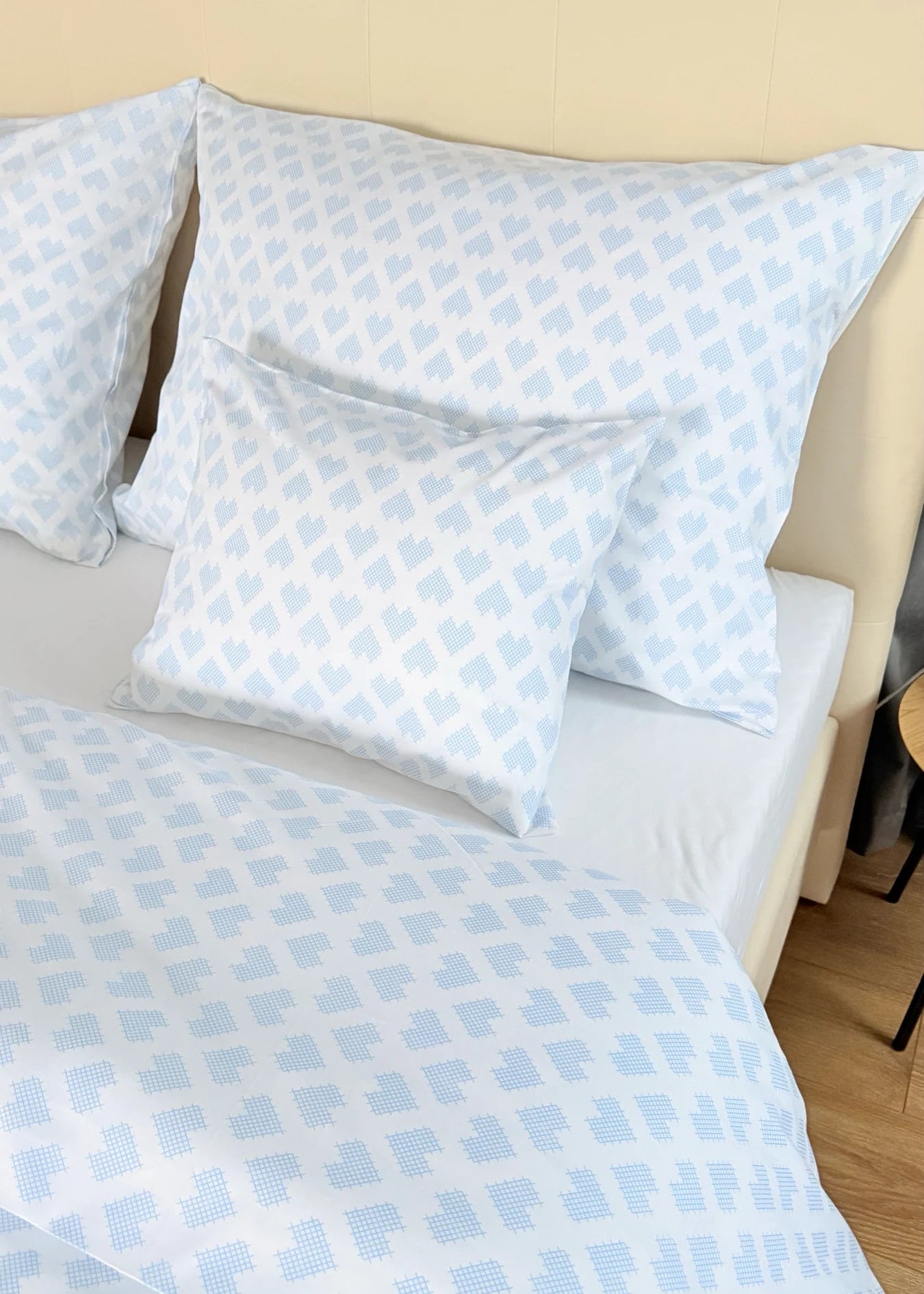 Baumwollbettwäscheset - Blaue Kreise