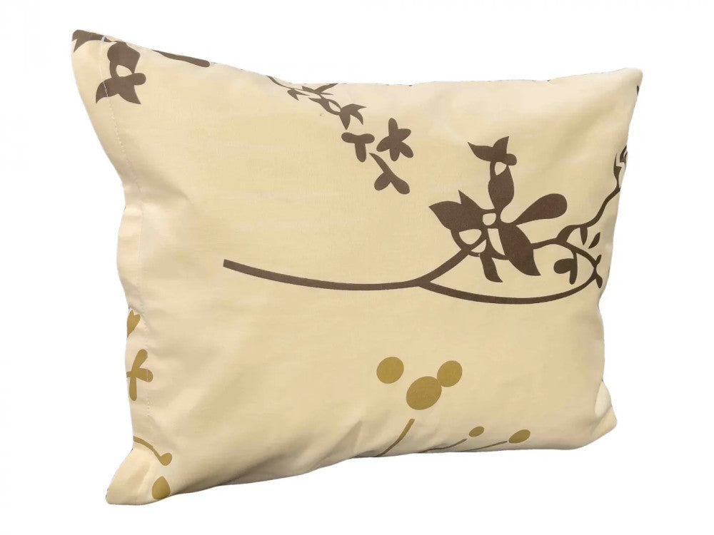 Kissenbezug aus Baumwolle - Braun/beiger Baumzweig