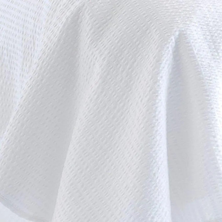 Crepe pillowcase - 100% Cotton - White - fold-over - 130 gr/m2