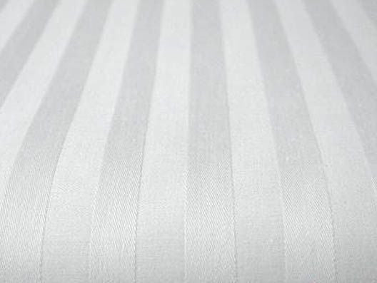 Hotel damask satin striped sheet - 50% Cotton - 50% PE - 150 gr/m2