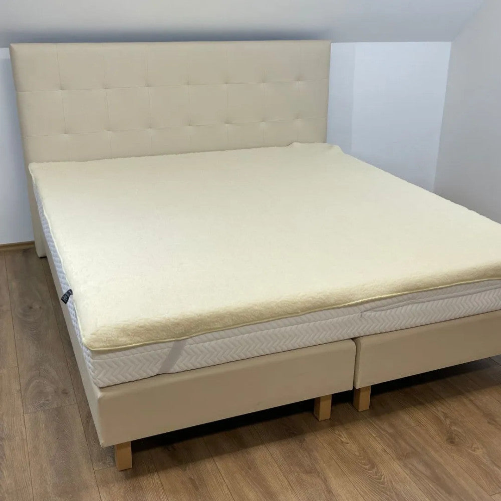 Merino wool mattress protector - 600 gr/m2 single sided