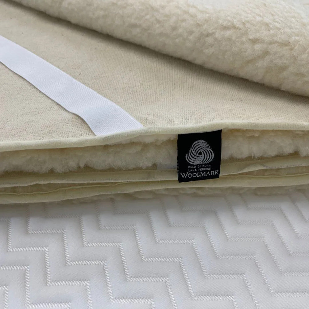 Merino wool mattress protector - 600 gr/m2 single sided