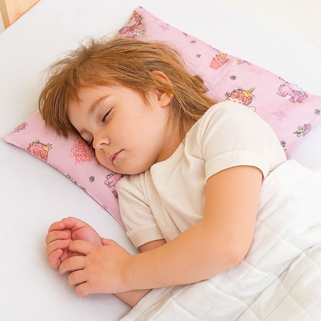 Unicorn quilted flat children's pillow