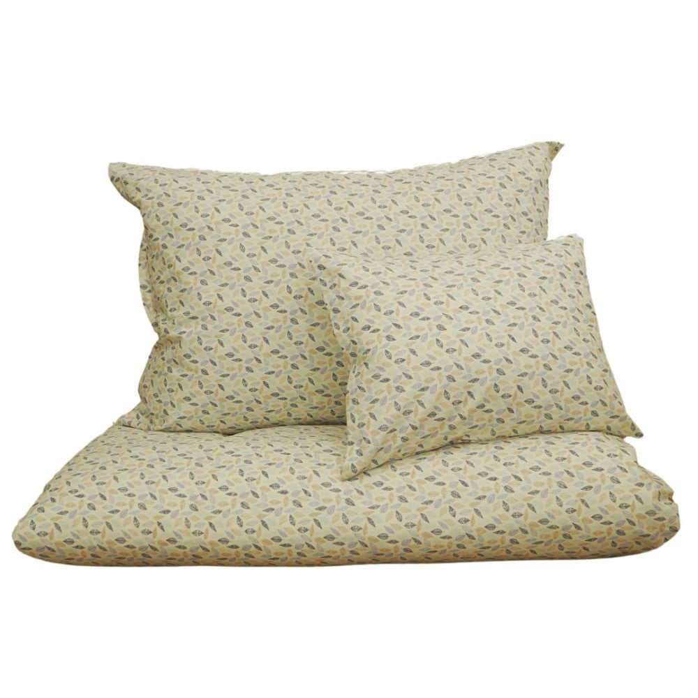 Cotton pillowcase - Tiny leaf pattern